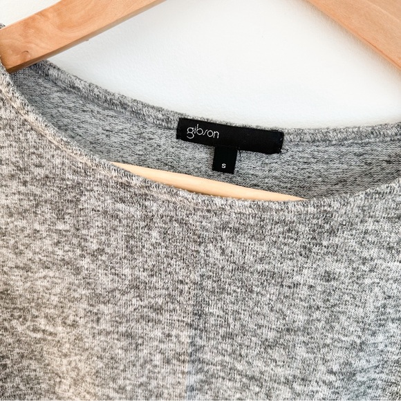 Gibson super soft marled grey twist tunic top - Picture 4 of 5